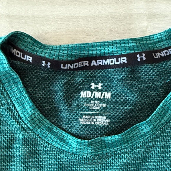 Under Armour Men's Teal Short Sleeve Tee - Picture 2 of 3
